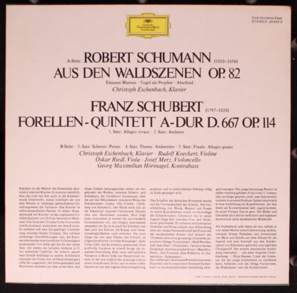 Deutsche Grammophon 29 839-8 - Forellen-Quintett • Waldszenen - Image 2