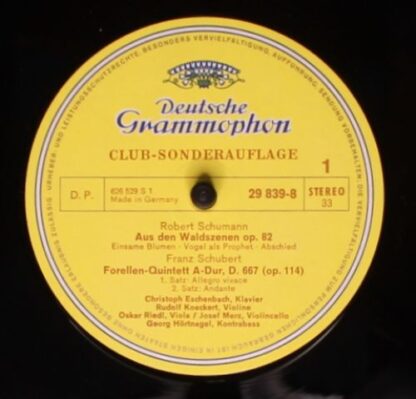 Deutsche Grammophon 29 839-8 - Forellen-Quintett • Waldszenen - Image 3