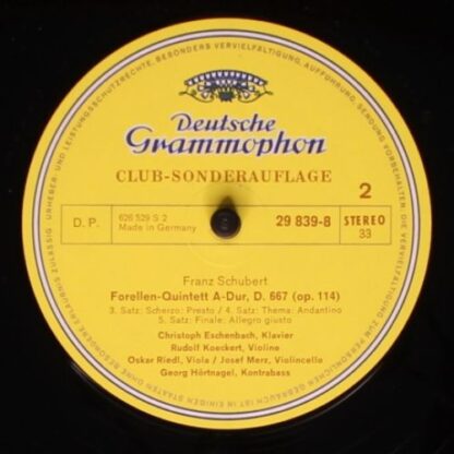 Deutsche Grammophon 29 839-8 - Forellen-Quintett • Waldszenen - Image 4