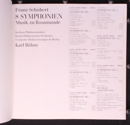 Deutsche Grammophon 2740 127 - 8 Symphonien ∙ Musik Zu Rosamunde - Image 3