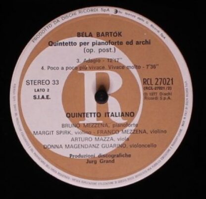 Ricordi RLC 27021 - Quintetto Per Pianoforte Ed Archi (Opera Pos - Image 4
