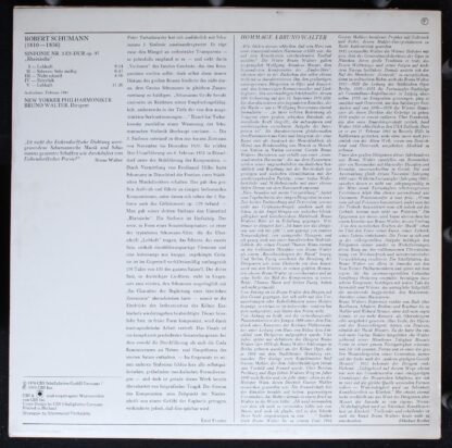 CBS 61 730 - Sinfonie Nr. 3 Es-Dur Op. 97 "Rheinische" - Image 2
