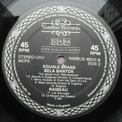 Nimbus Records NIMBUS 45010 - Equale Brass - Music By Morera • B - Image 4