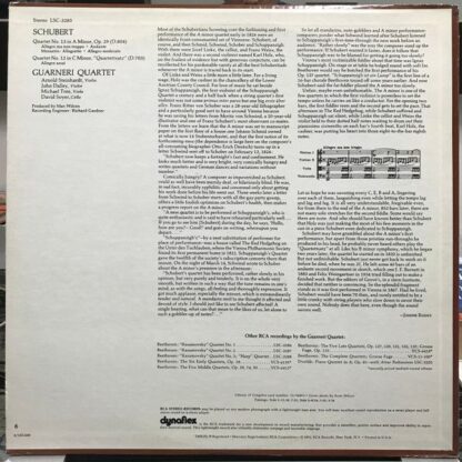 RCA Red Seal LSC-3285 - Quartet No. 13 In A Minor, Op. 29 / “Qua - Image 2