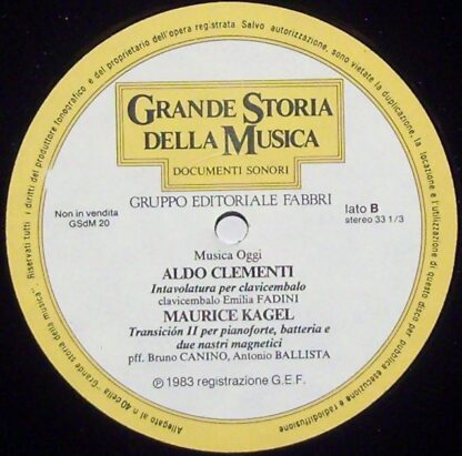 Gruppo Editoriale Fabbri GSdM 20 - Documenti Sonori: Musica Oggi - Image 3