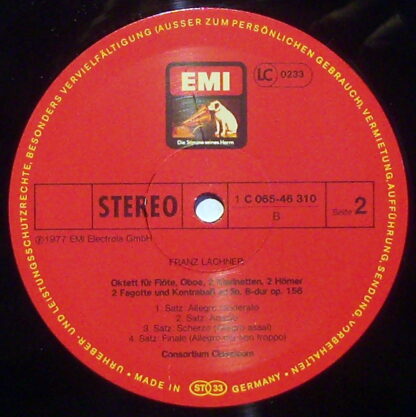 EMI 1C 065-46 310 - Bläserserenade Op. 44; Oktett B-Dur Op. 156 - Image 3