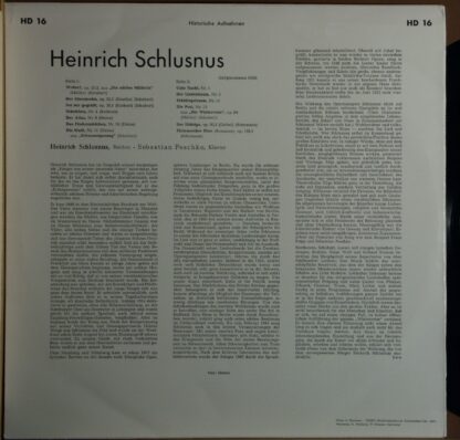 DECCA HD 16 - Lieder von Schubert und Schumann - Image 2