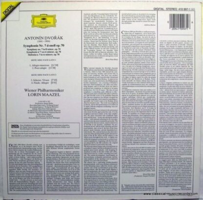 Deutsche Grammophon 410 997-1 - Symphonie No. 7 - Image 2
