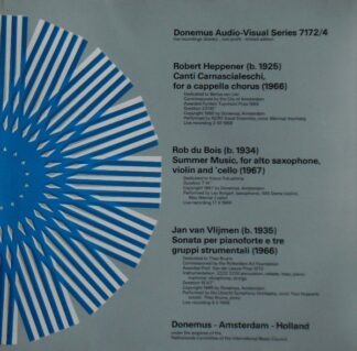Donemus  - Canti Carnascialeschi / Summer Music / Sonata...