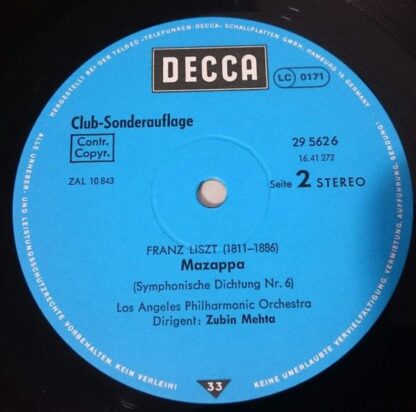 DECCA 29 562-6 - Symphonische Dichtungen: Hunnenschlacht • Orphe - Image 4
