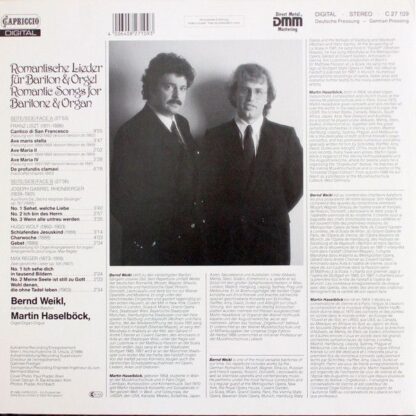 Capriccio C 27 109 - Romantische Lieder Für Bariton & Orgel - Image 2