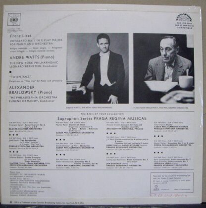 Supraphon SUA ST 50948 - Piano Concerto No. 1 / "Totentanz" - Image 2