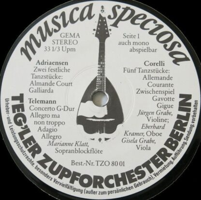 Not On Label TZO 80 01 - Musica Speciosa (Konzertante Zupfmusik - Image 3