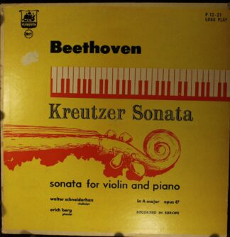 Plymouth P12-21 - Kreutzer Sonata - Sonata For Violin And Piano