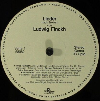 Not On Label 58082/83 - Lieder Nach Texten Von Ludwig Finckh - Image 5