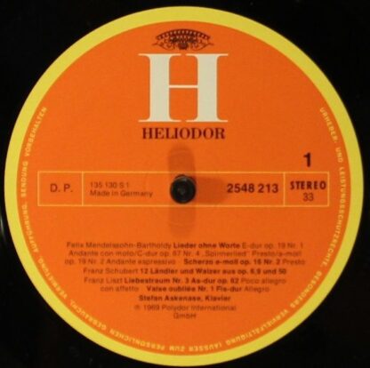 HELIODOR 2548 213 - Liebestraum - Stefan Askenase Spielt Mendels - Image 3