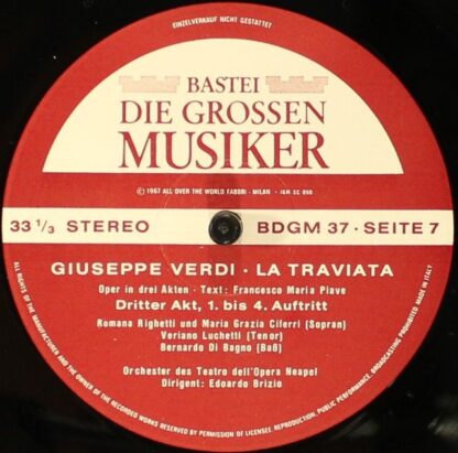 Bastei BDGM 37 - Giuseppe Verdi 2. Serie In 4 Folgen · Band IV - - Image 5