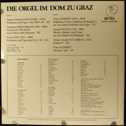 Mitra OSM 16164 - Die Orgel Im Dom Zu Graz - Image 2