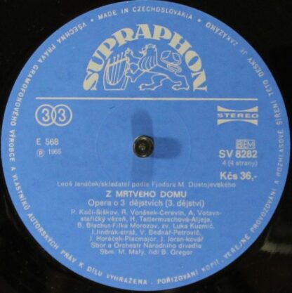 Supraphon SV 8281-82 G - Z Mrtvého Domu - Image 5