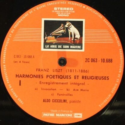 La Voix De Son Maître 2C 063-10688 - Harmonies Poetiques Et Reli - Image 3