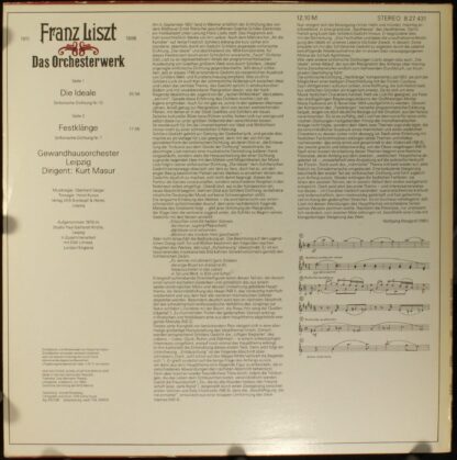 Eterna 8 27 431 - Die Ideale / Festklänge (Sinfonische Dichtunge - Image 2