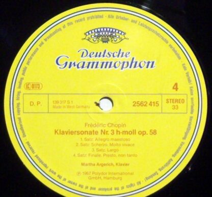 Deutsche Grammophon 413 235-1 - Piano Concertos 1 & 2, Piano Son - Image 3