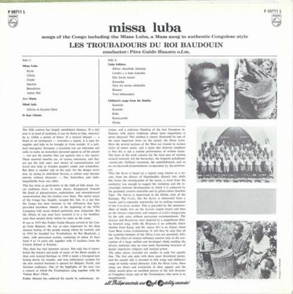 Philips P 08711 L - Missa Luba - Image 2