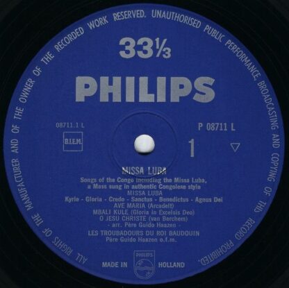 Philips P 08711 L - Missa Luba - Image 3