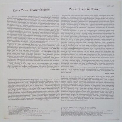 Hungaroton SLPX 12239 - Zoltán Kocsis In Concert - Image 6