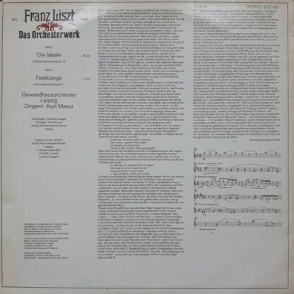 Eterna 8 27 431 - Die Ideale / Festklänge (Sinfonische Dichtunge - Image 2