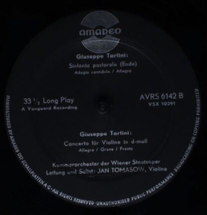 Amadeo AVRS 6142 - Barocke Violinkonzerte Von Nardini Und Tartin - Image 4