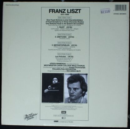 EMI Digital 26 248-5 - Eine Faust-Sinfonie / Les Préludes - Image 4