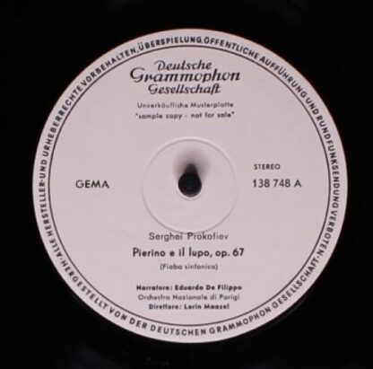 Deutsche Grammophon 138 748 - Pierino E Il Lupo  Guida Del Giov