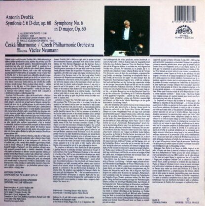Supraphon 10 3408-1 031 - Sixth Symphony - Image 2