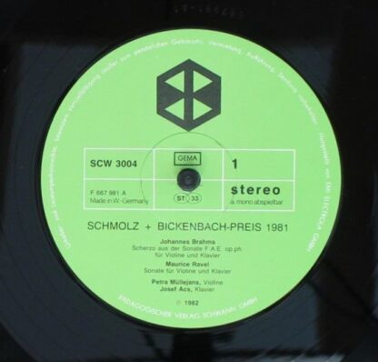 Schwann AMS Studio SCW 3004 - Schmolz + Bickenbach-Preis 1981 - - Image 3