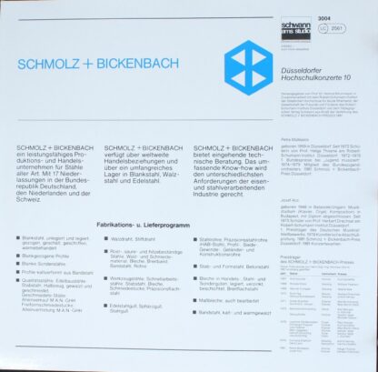 Schwann AMS Studio SCW 3004 - Schmolz + Bickenbach-Preis 1981 - - Image 2