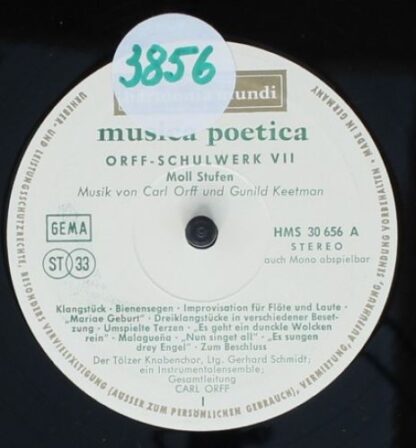 Harmonia Mundi HMS 30 656 - Musica Poetica Teil 7 - Orff-Schulwe - Image 4