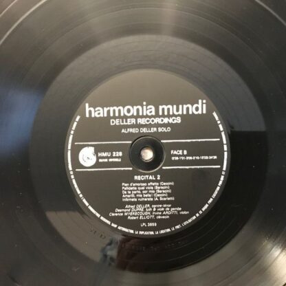 Harmonia Mundi HMU 228 - Alfred Deller Solo Volume 2 - Image 4