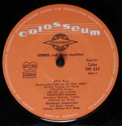 Colosseum Colos/SM 533 - Lulu-Suite / Paganini-Variationen - Image 3