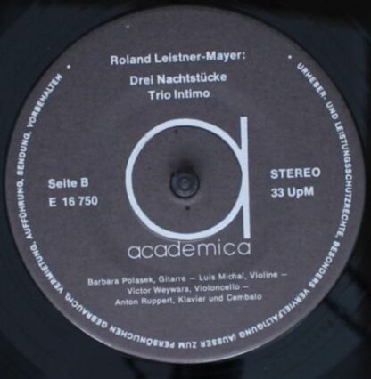 Academica E 16 750 - Schatten Des Sterbens / Sonata Per Contraba - Image 4