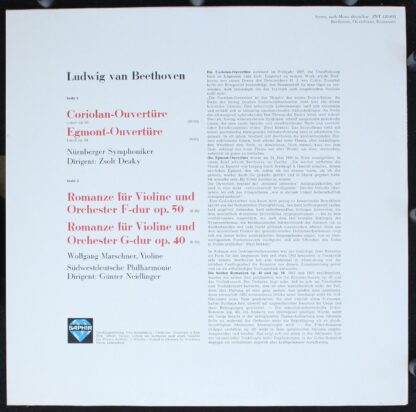 Saphir INT 120.831 - Ouvertüren, Violinromanzen - Image 2