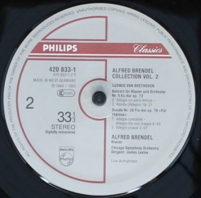 Philips Classics 420 833-1 - Klavierkonzert Nr. 5 Es-Dur Op. 73 - Image 4