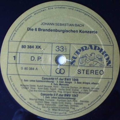 Supraphon 80 386 XK - Die Sechs Brandenburgischen Konzerte - Image 5