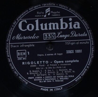 Columbia 33QCX 10091 - Rigoletto - Image 2