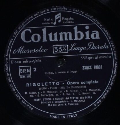 Columbia 33QCX 10091 - Rigoletto - Image 3