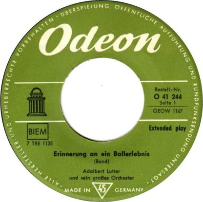 Odeon O 41 244 - Erinnerung An Ein Ballerlebnis - Image 2