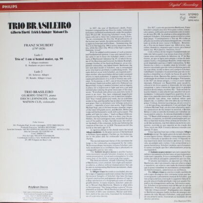 Philips 416234 - Trio Em Si Bemol Maior Op.99 - Image 2