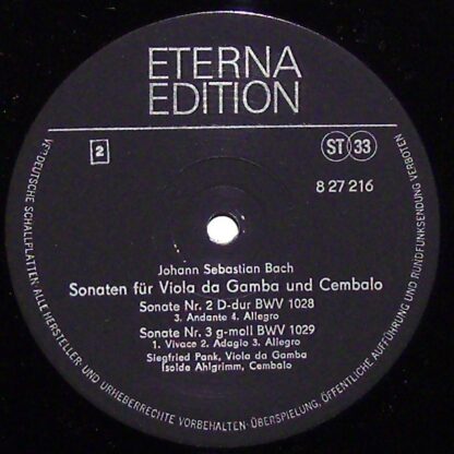 Eterna 8 27 216 - Drei Sonaten Für Viola Da Gamba Und Cembalo BW - Image 3
