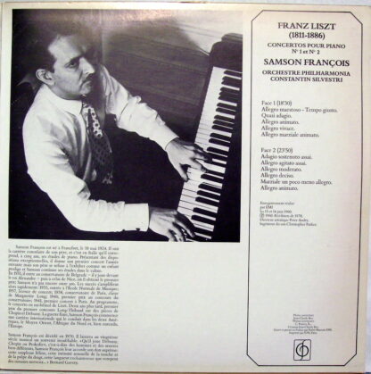 EMI 1103501 - Liszt Concertos No. 1 & 2 Pour Piano Et Orchestre - Image 2