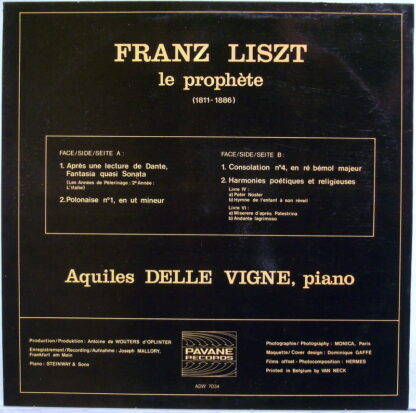 Pavane Records ADW 7034 - Franz Liszt Le Prophète - Image 2
